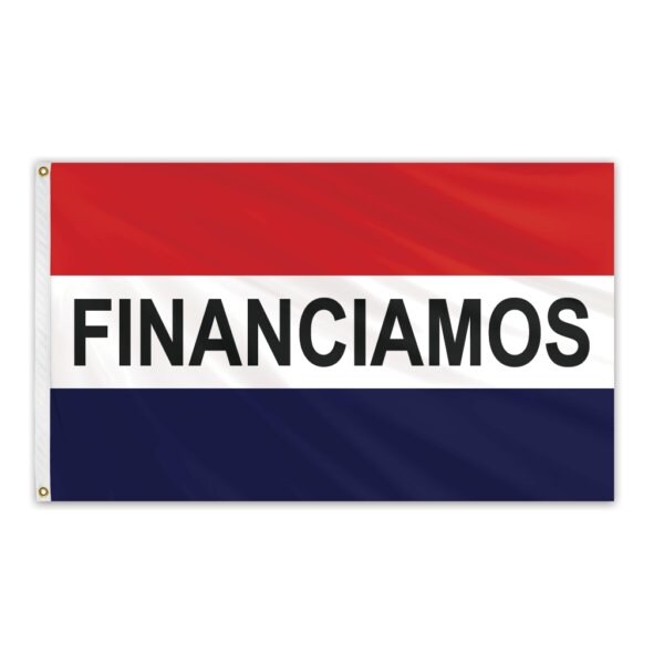 Financiamos Message Flag 3'x5' Standard Flag